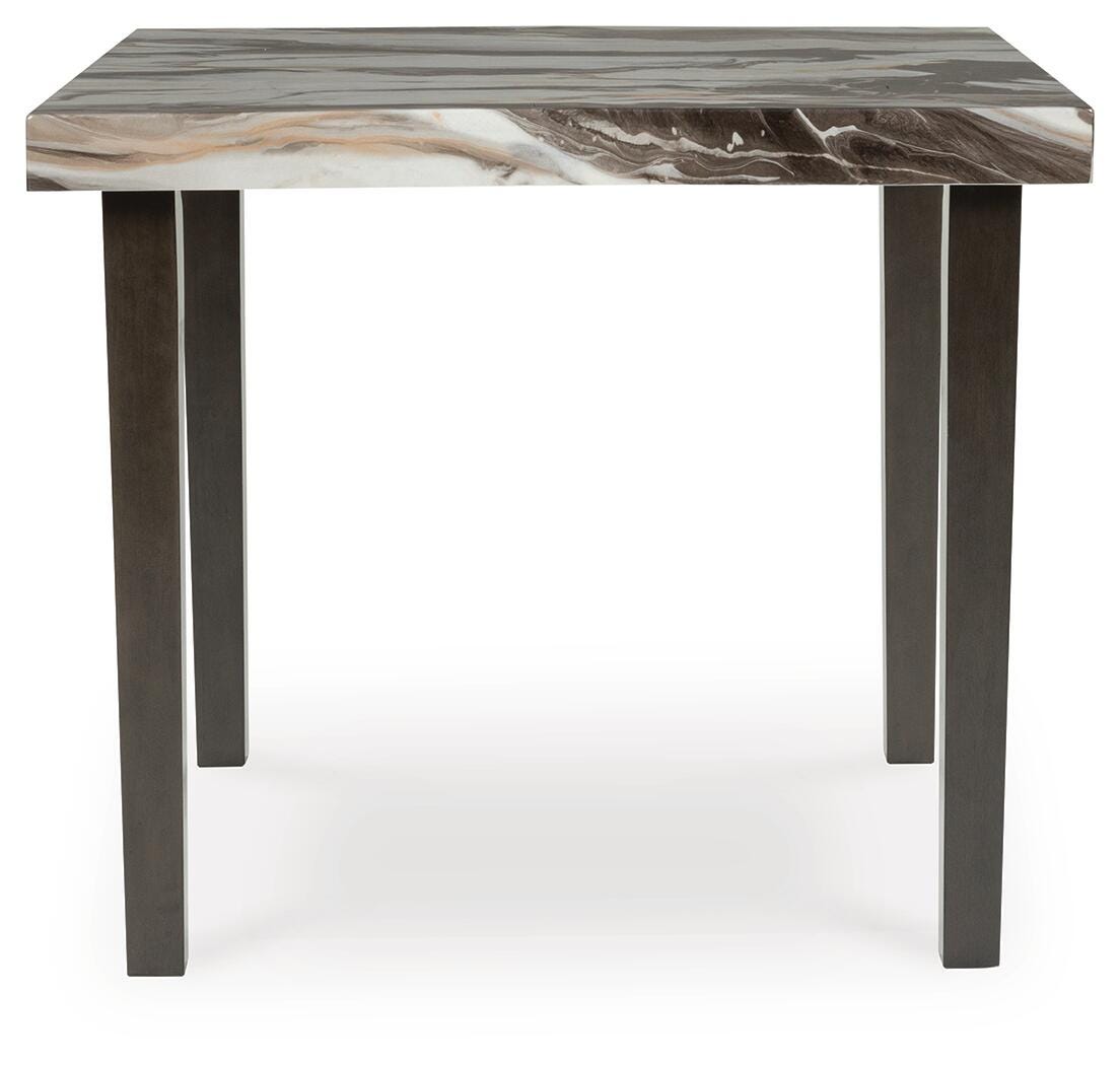 Jeshina Dark Brown Counter Height Dining Table and 4 Barstools from Ashley Furniture - Luna Furniture