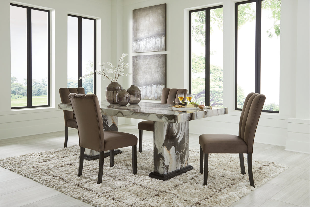 Jeshina Dark Brown Dining Room Set from Ashley - Luna Furniture