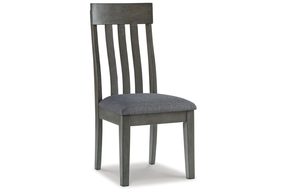 Hallanden Two-tone Gray Dining Table, 4 Chairs, and Bench from Ashley Furniture - Luna Furniture