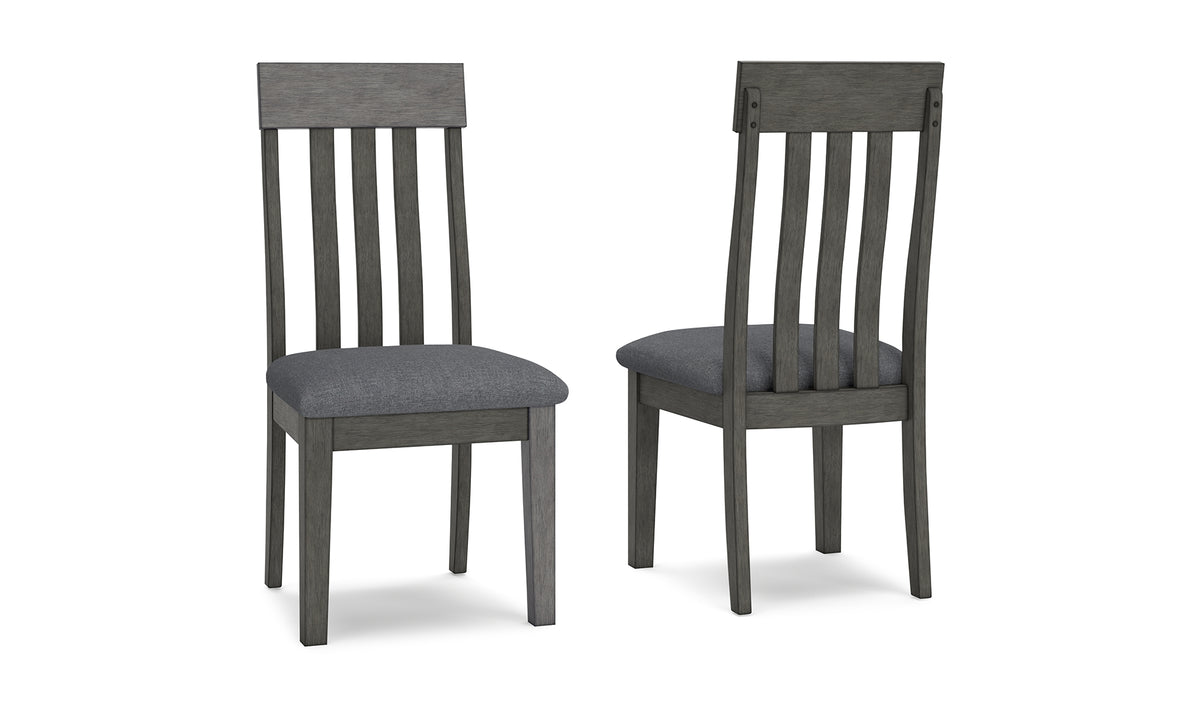 Hallanden Two-tone Gray Dining Chair, Set of 2 from Ashley Furniture - Luna Furniture