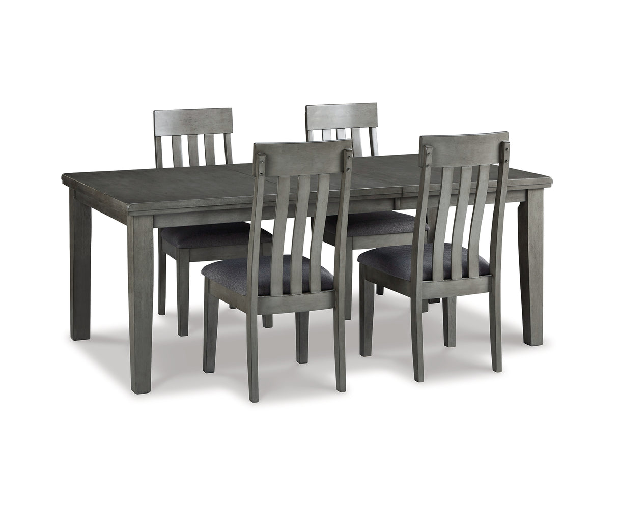 Hallanden Two-tone Gray Extendable Dining Set from Ashley Furniture - Luna Furniture