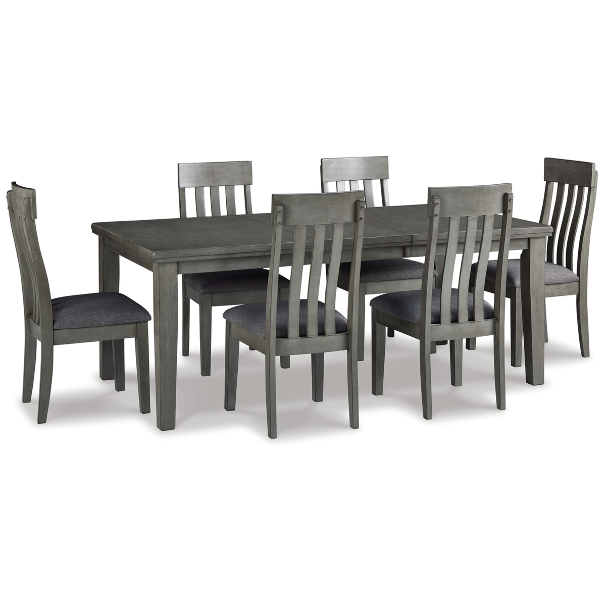 Hallanden Two-tone Gray Extendable Dining Set from Ashley Furniture - Luna Furniture