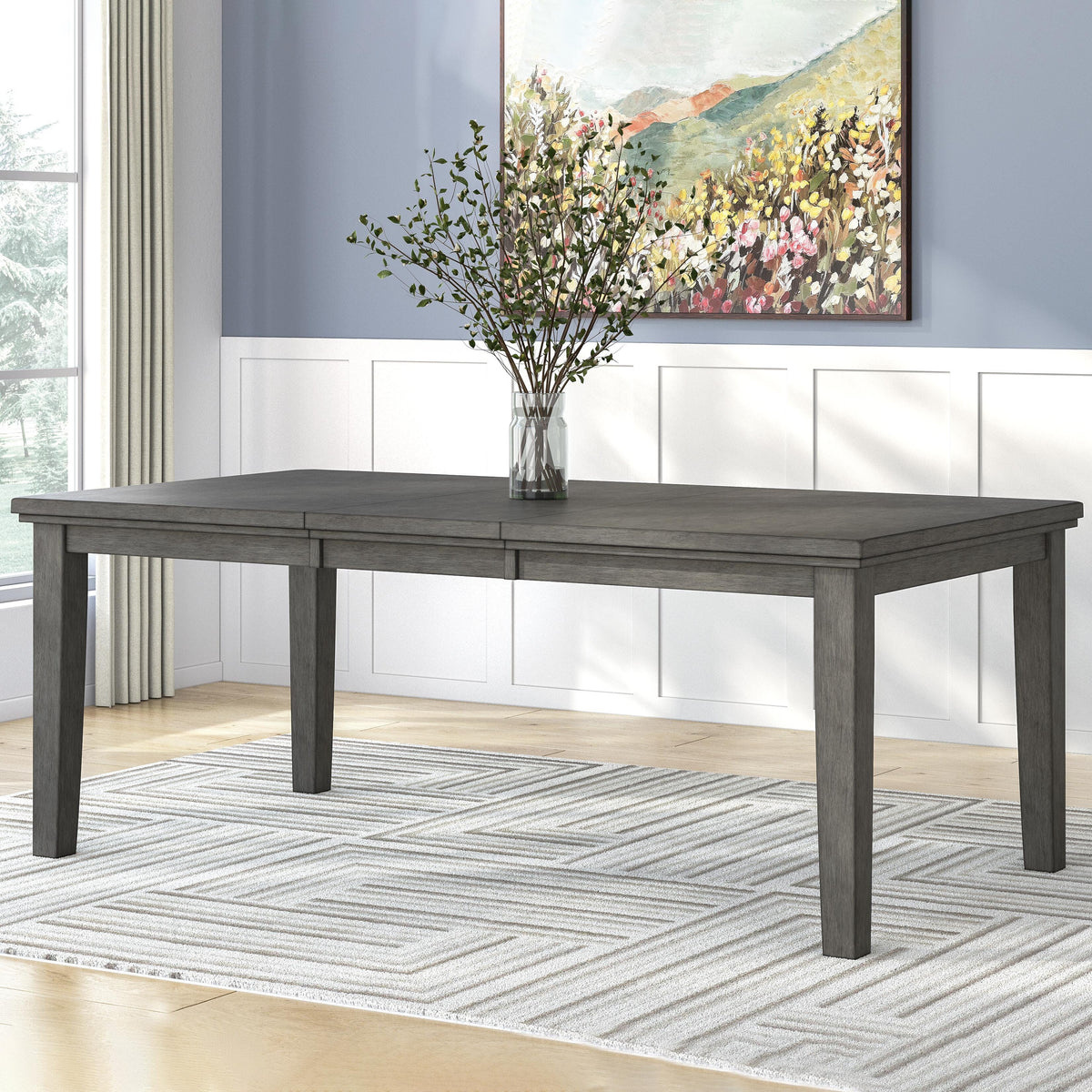Hallanden Gray Dining Extension Table from Ashley Furniture - Luna Furniture