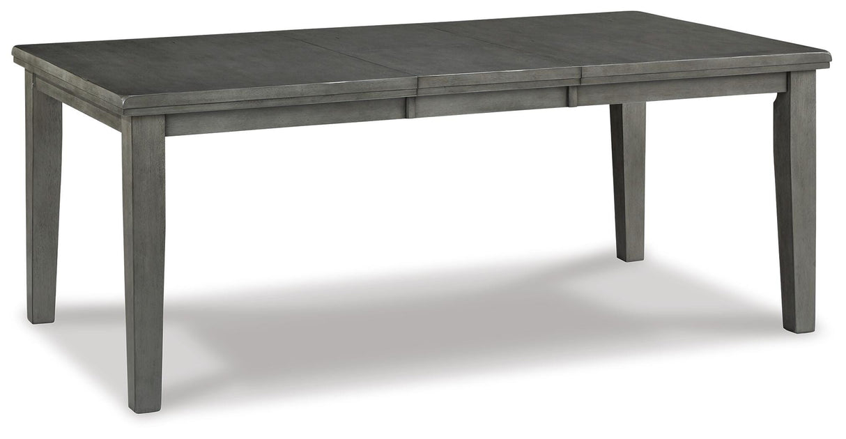 Hallanden Gray Dining Extension Table from Ashley Furniture - Luna Furniture