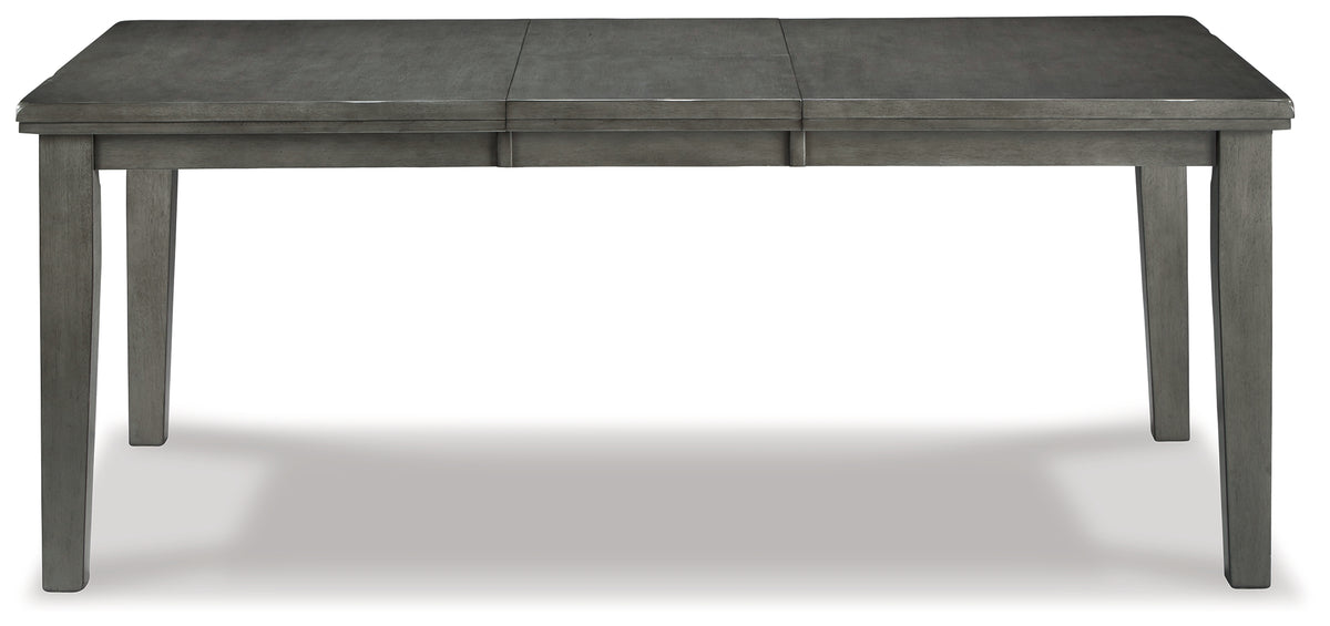 Hallanden Two-tone Gray Extendable Dining Set from Ashley Furniture - Luna Furniture