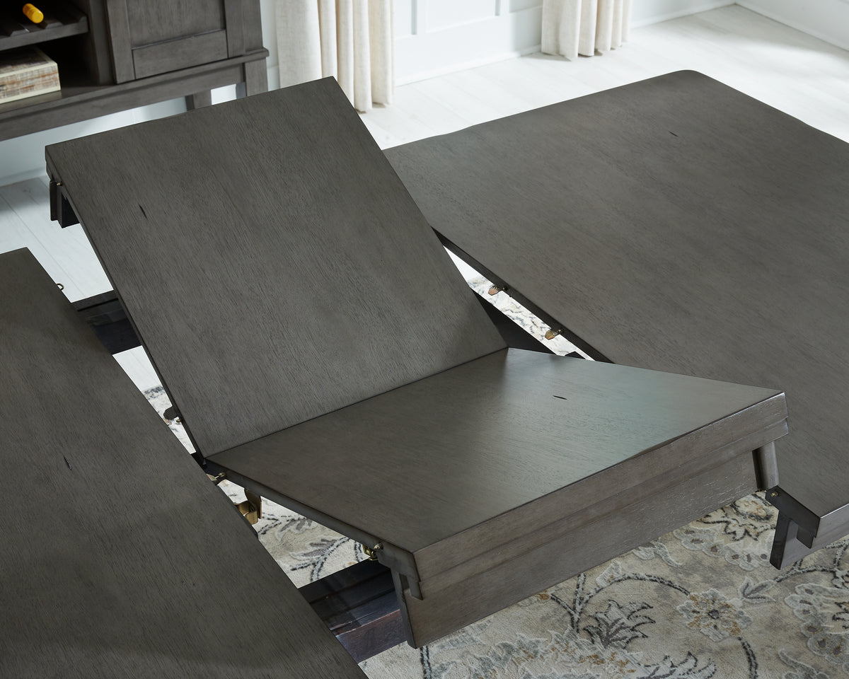 Hallanden Gray Dining Extension Table from Ashley Furniture - Luna Furniture
