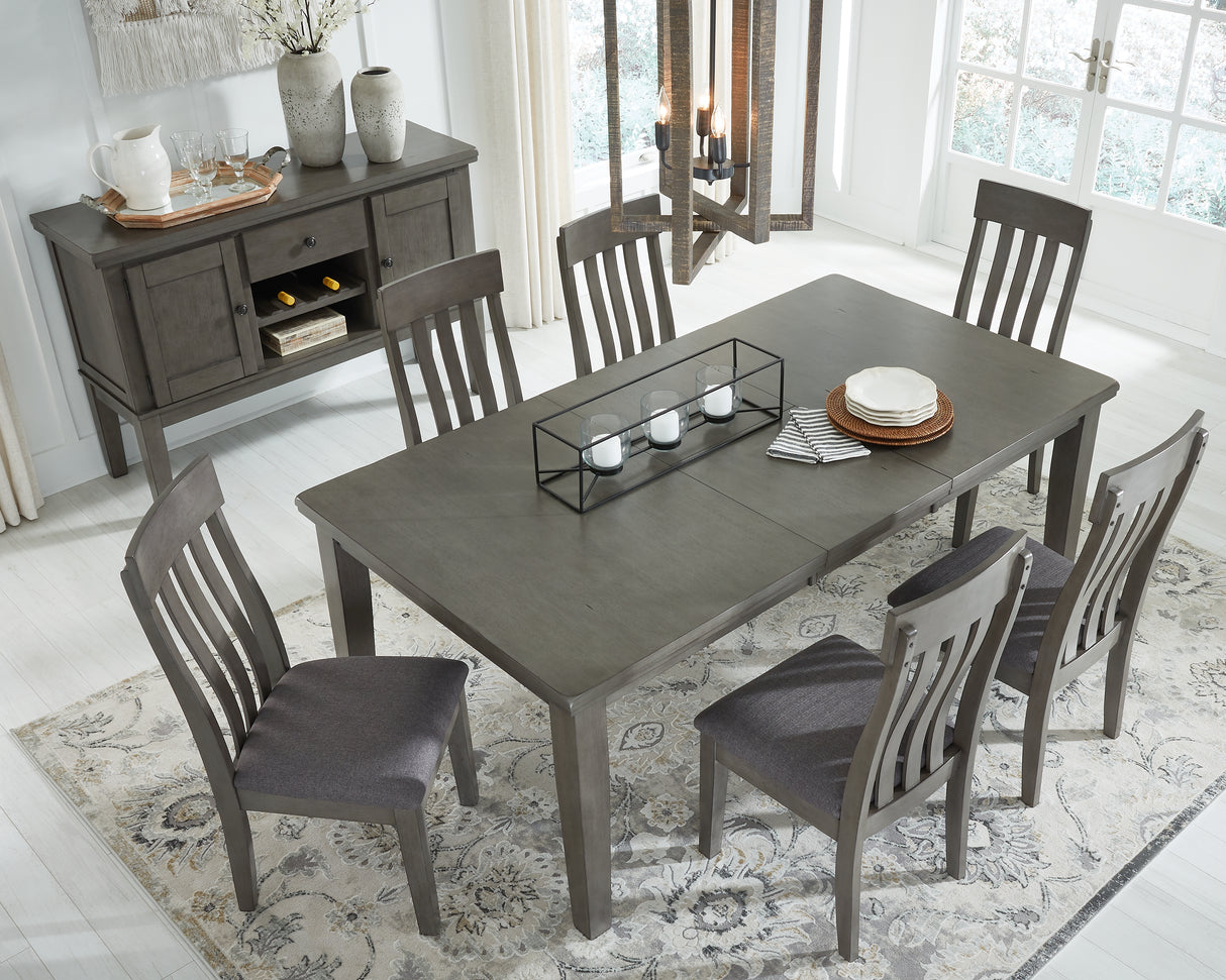 Hallanden Gray Dining Extension Table from Ashley Furniture - Luna Furniture