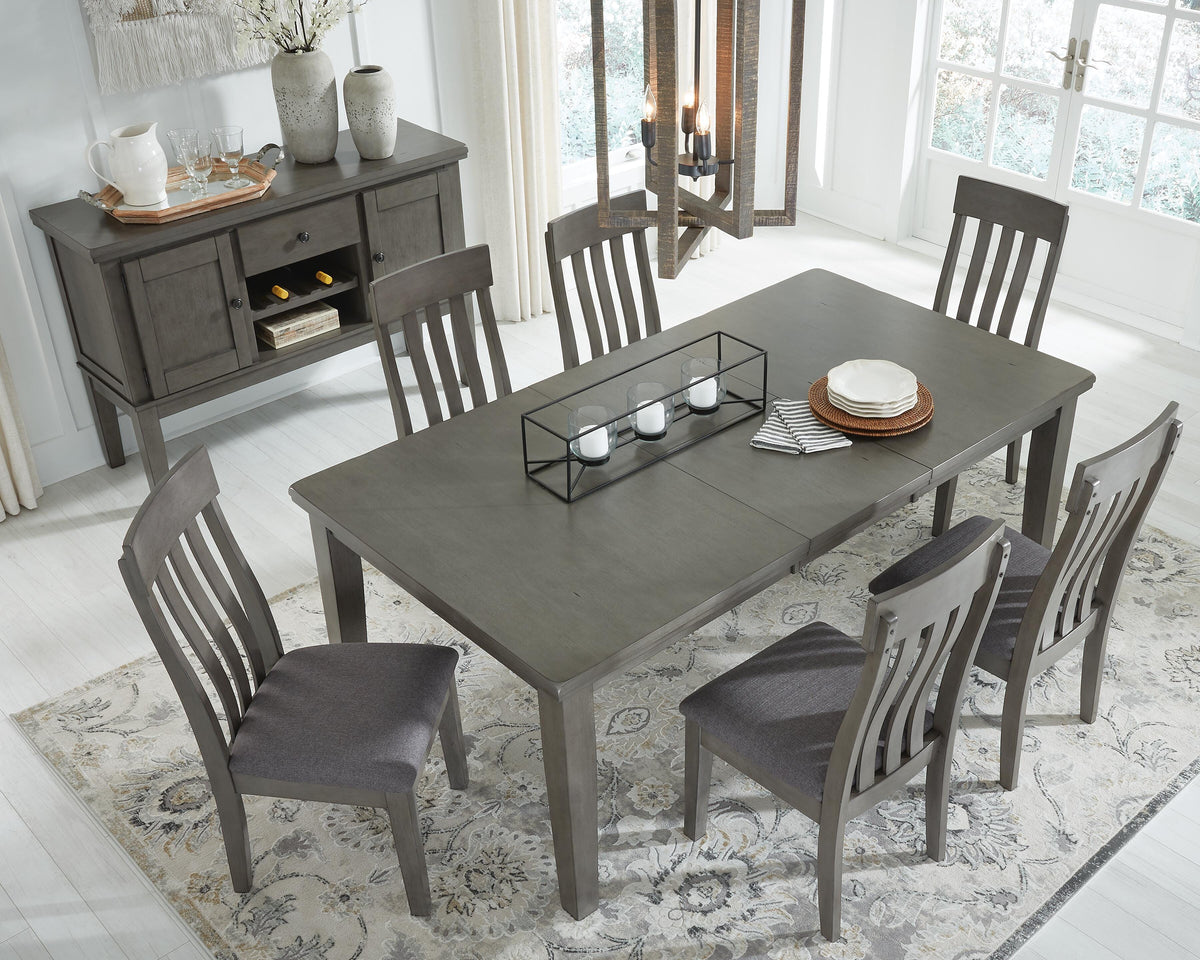 Hallanden Gray Dining Extension Table from Ashley Furniture - Luna Furniture
