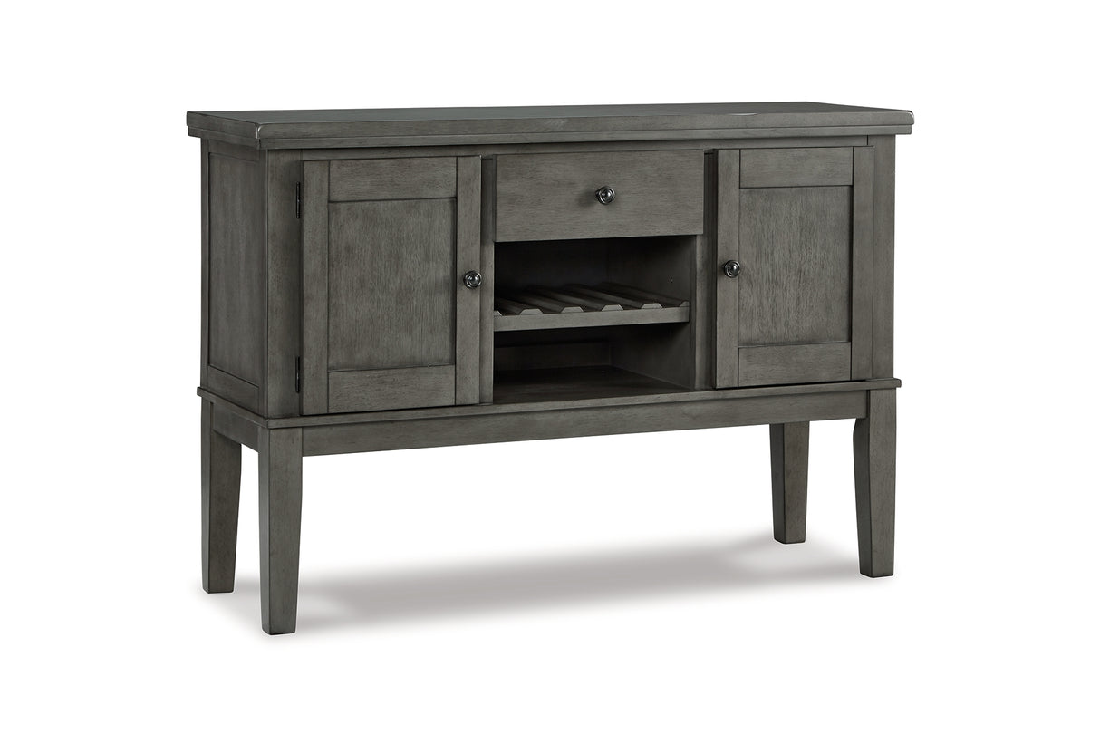 Hallanden Gray Dining Server from Ashley Furniture - Luna Furniture
