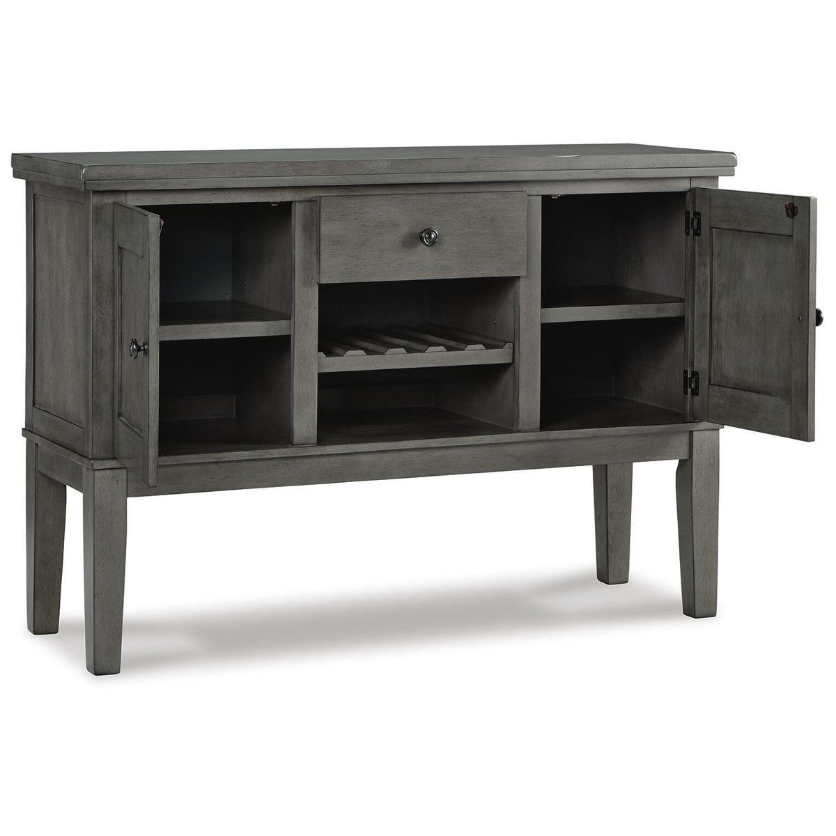 Hallanden Gray Dining Server from Ashley Furniture - Luna Furniture