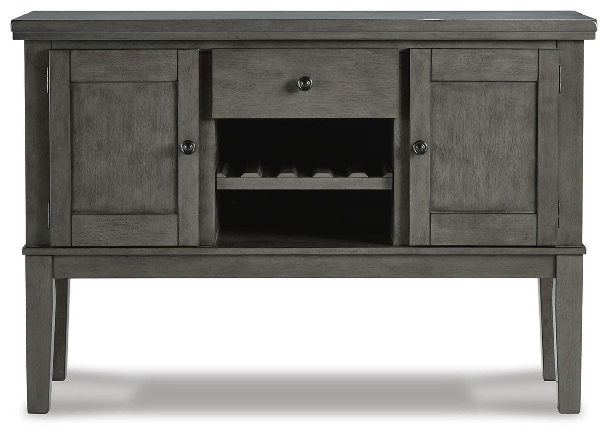 Hallanden Gray Dining Server from Ashley Furniture - Luna Furniture