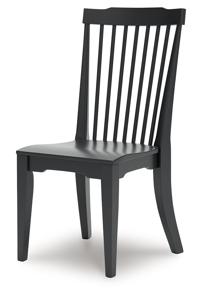Brenkerton Black Dining Table and 4 Chairs from Ashley - Luna Furniture