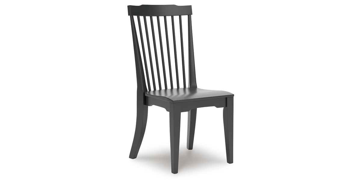 Brenkerton Black Dining Chair, Set of 2 from Ashley - Luna Furniture