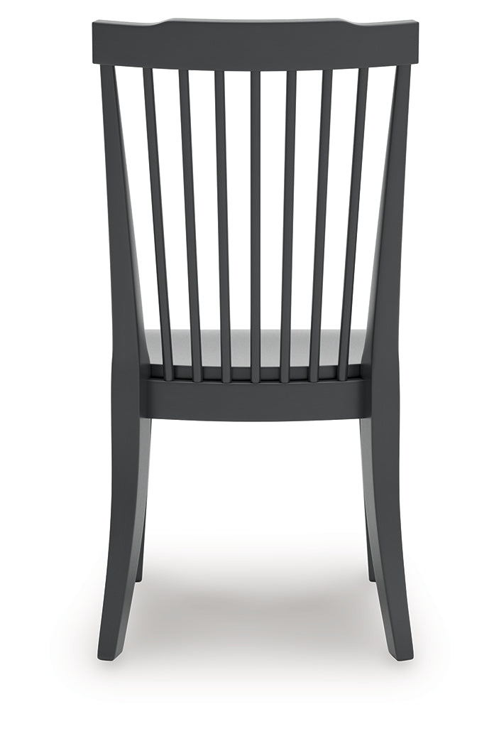 Brenkerton Black Dining Table and 4 Chairs from Ashley - Luna Furniture