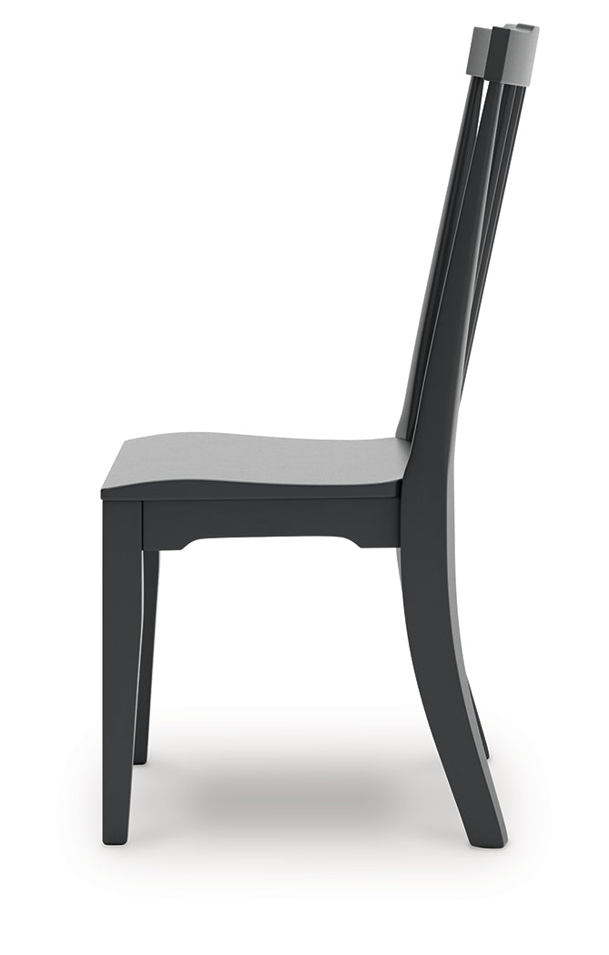 Brenkerton Black Dining Table and 6 Chairs from Ashley - Luna Furniture