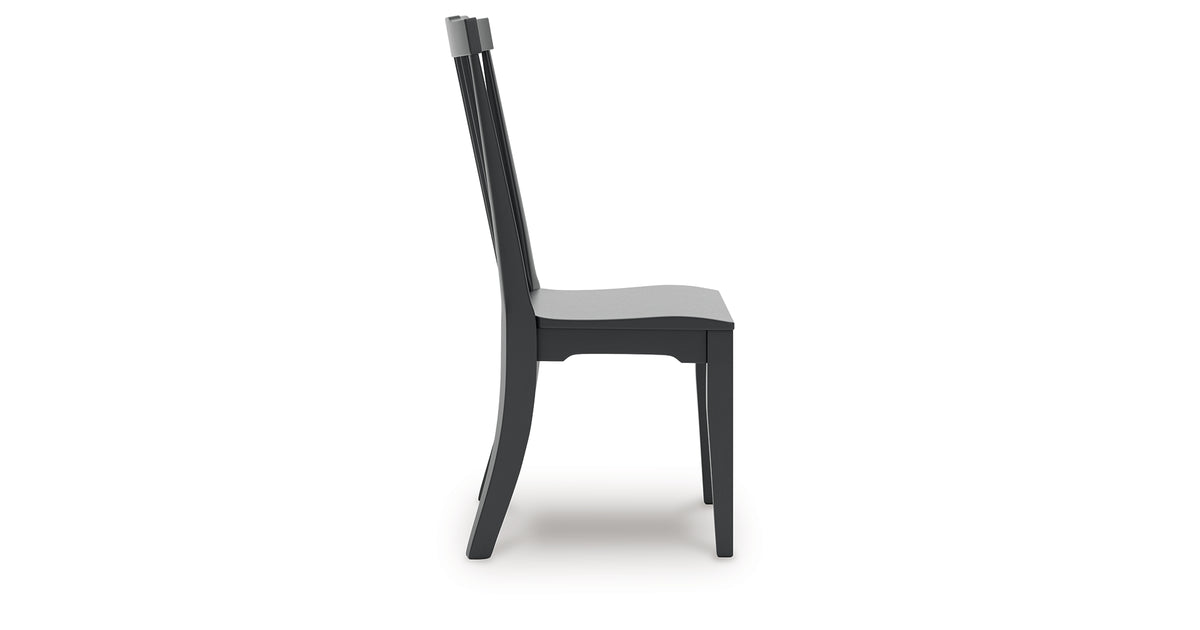 Brenkerton Black Dining Chair, Set of 2 from Ashley - Luna Furniture