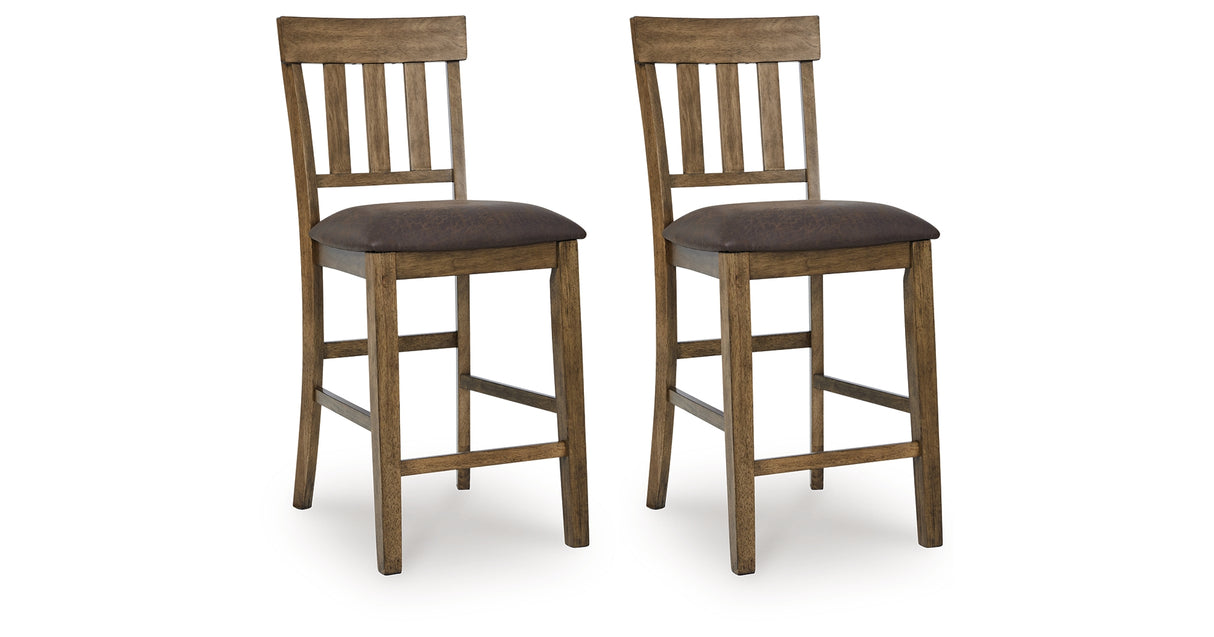 Greddinton Multi Counter Height Barstool, Set of 2 from Ashley Furniture - Luna Furniture