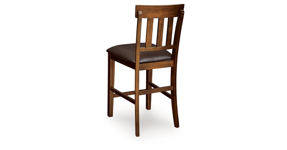 Ralene Medium Brown Counter Height Dining Table and 4 Barstools from Ashley Furniture - Luna Furniture