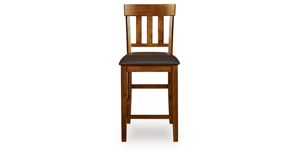 Ralene Medium Brown Counter Height Dining Table and 4 Barstools from Ashley Furniture - Luna Furniture