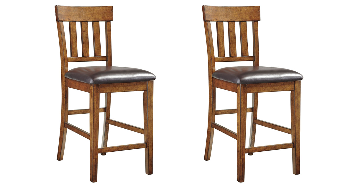 Ralene 2-Piece Bar Stool in Medium Brown from Ashley Furniture - Luna Furniture