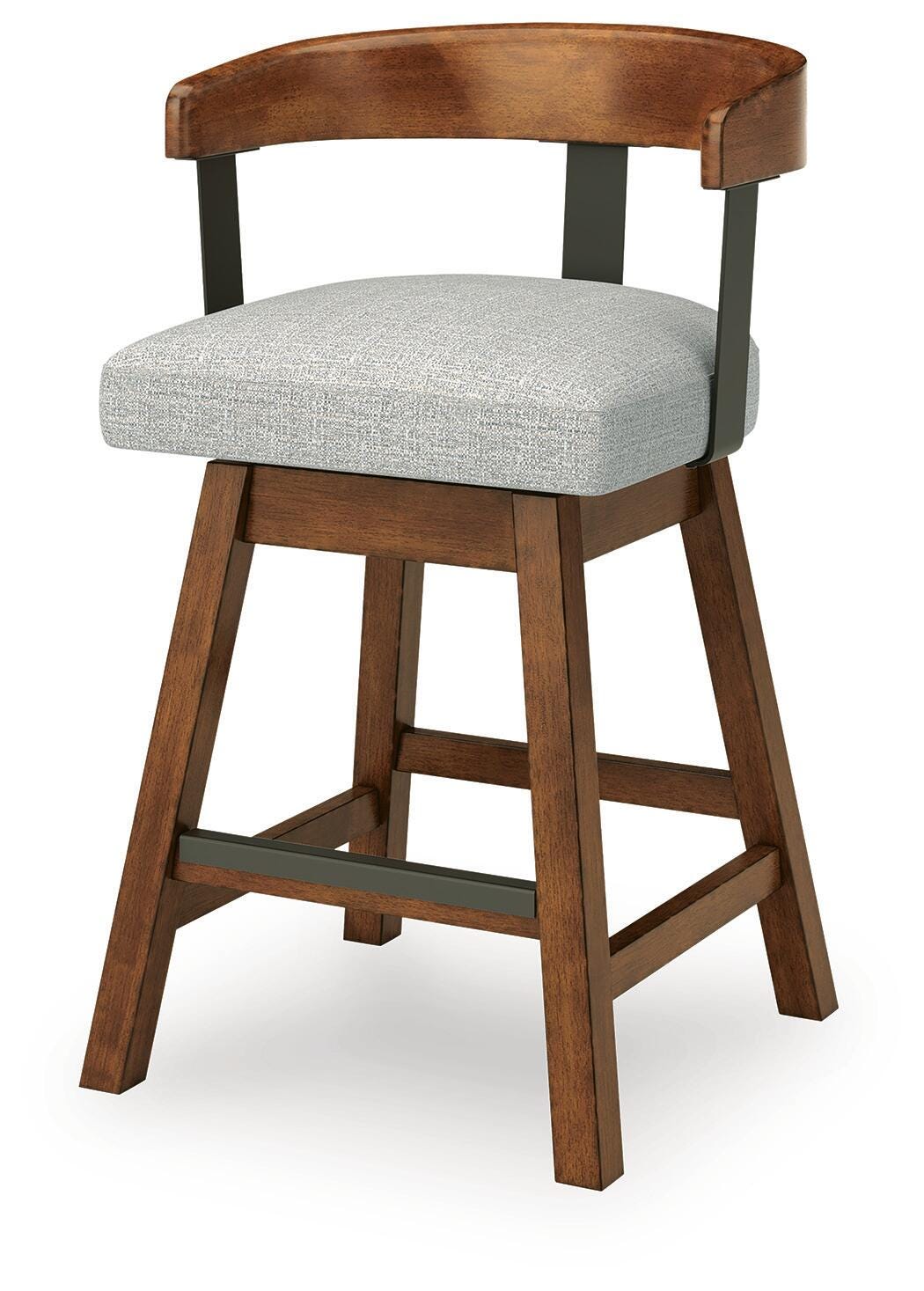 Ralene Medium Brown Counter Height Barstool, Set of 2 from Ashley - Luna Furniture