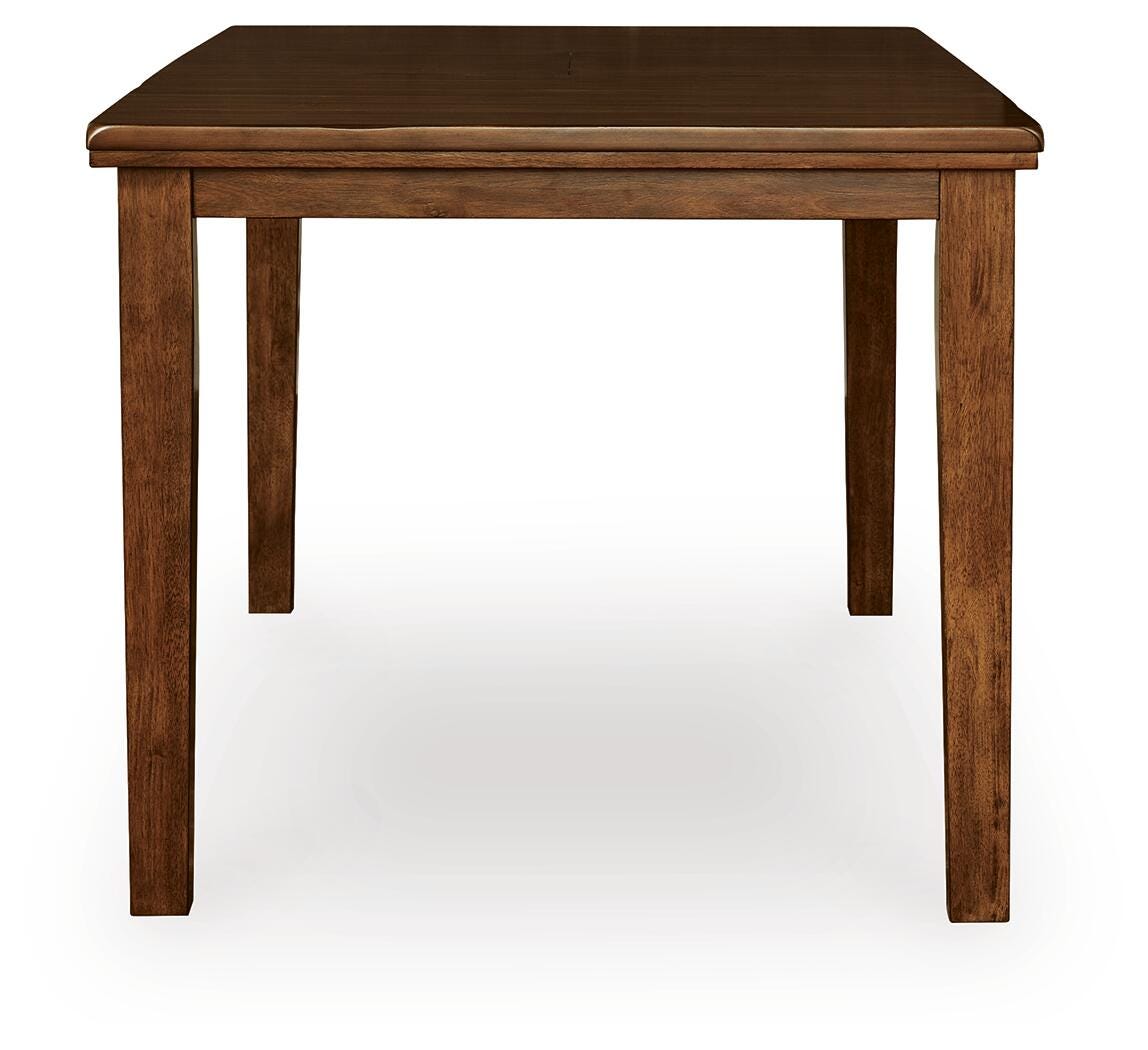 Ralene Medium Brown Counter Hight Dining Table and 6 Barstools from Ashley - Luna Furniture