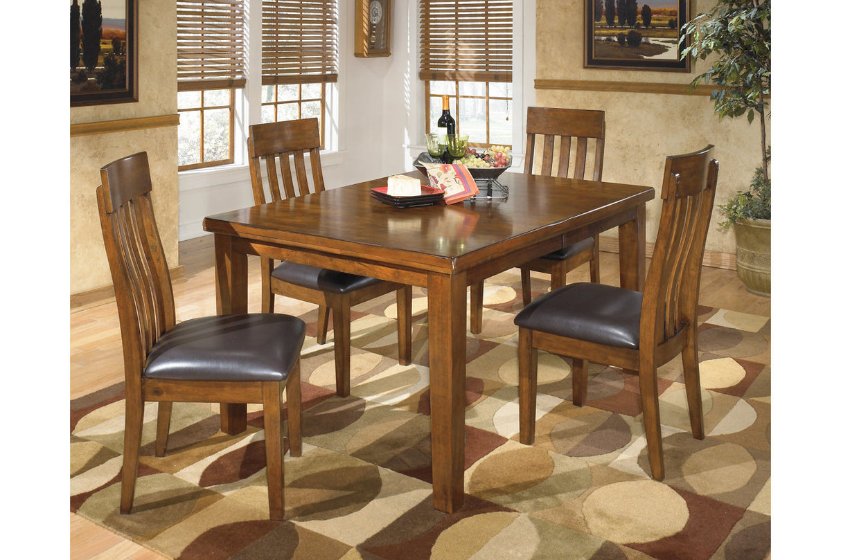 Ralene Medium Brown Dining Table with 4 Chairs from Ashley Furniture - Luna Furniture