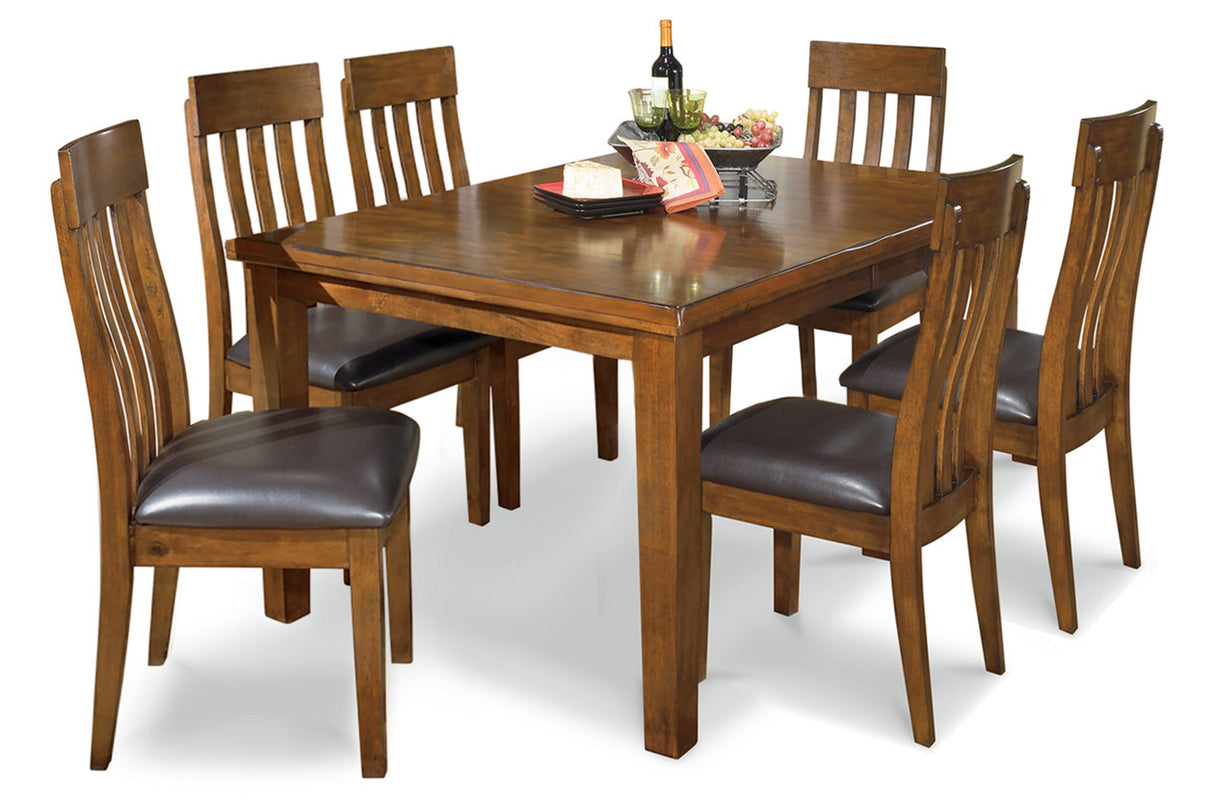 Ralene Medium Brown Dining Table and 6 Chairs from Ashley Furniture - Luna Furniture