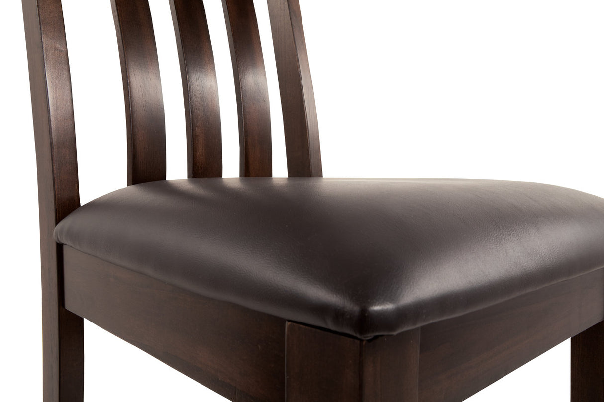 Haddigan Dark Brown Dining Table and 4 Chairs from Ashley Furniture - Luna Furniture