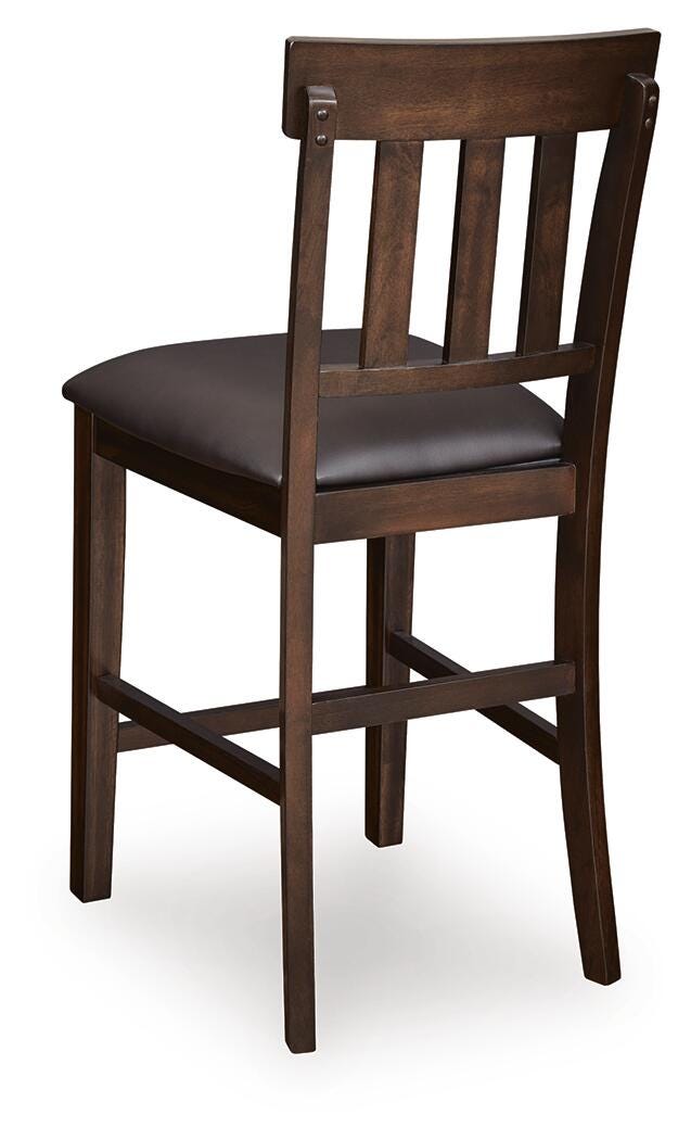 Haddigan Dark Brown Counter Height Set from Ashley Furniture - Luna Furniture