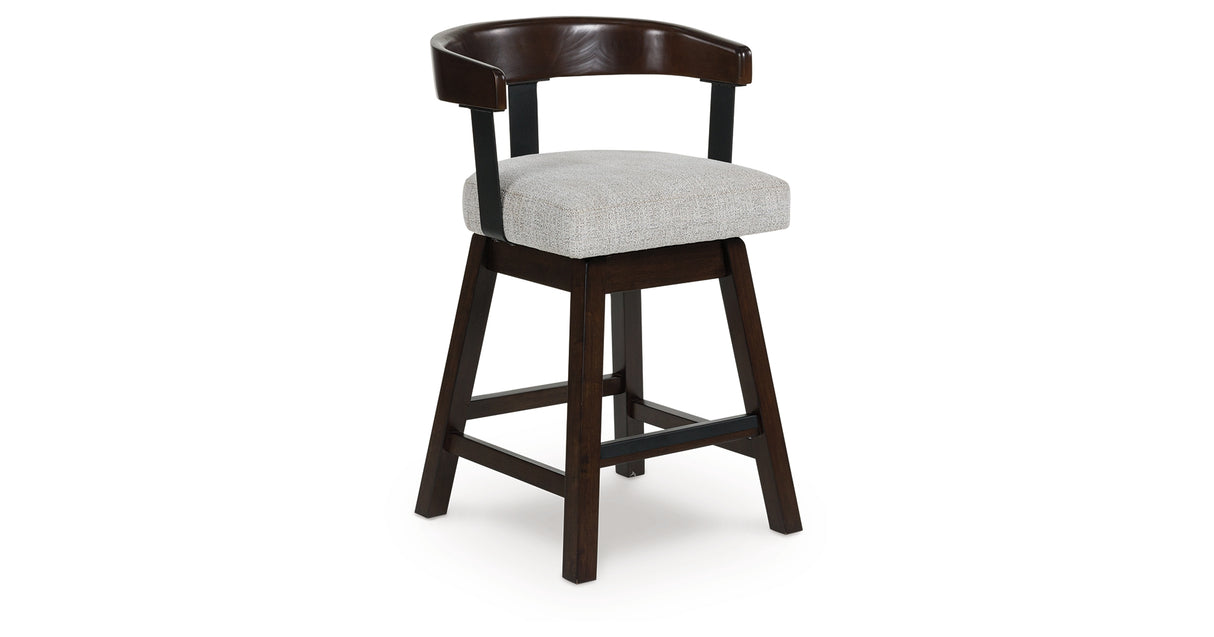 Haddigan Dark Brown Counter Height Barstool, Set of 2 from Ashley Furniture - Luna Furniture