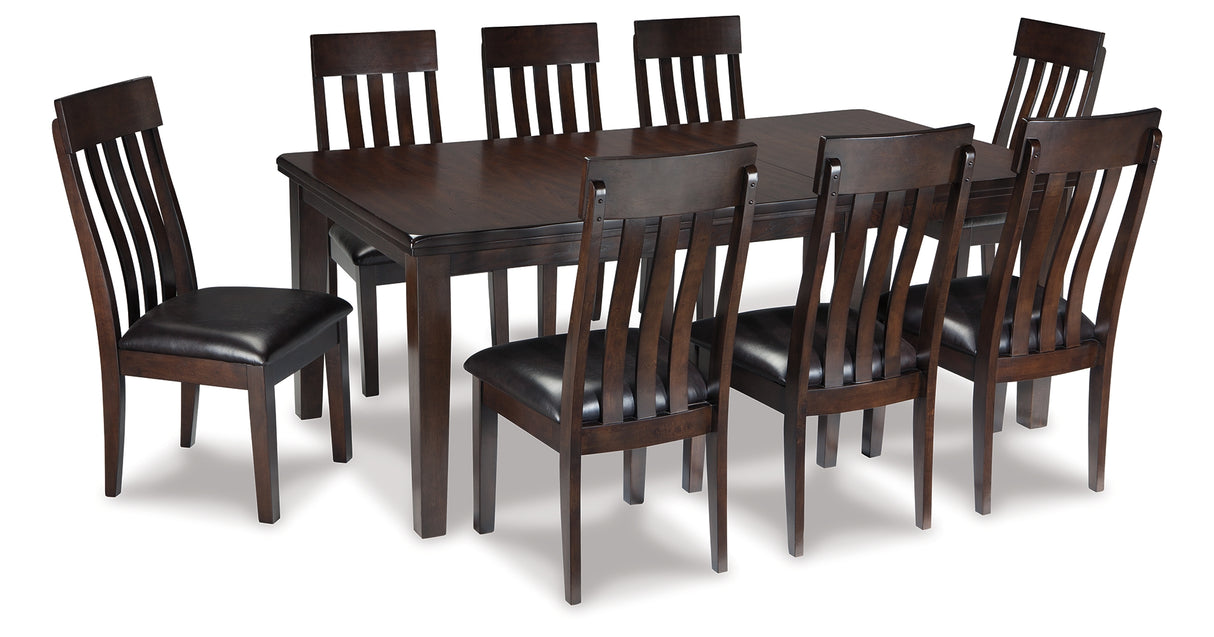 Haddigan Dark Brown Dining Table and 4 Chairs from Ashley Furniture - Luna Furniture