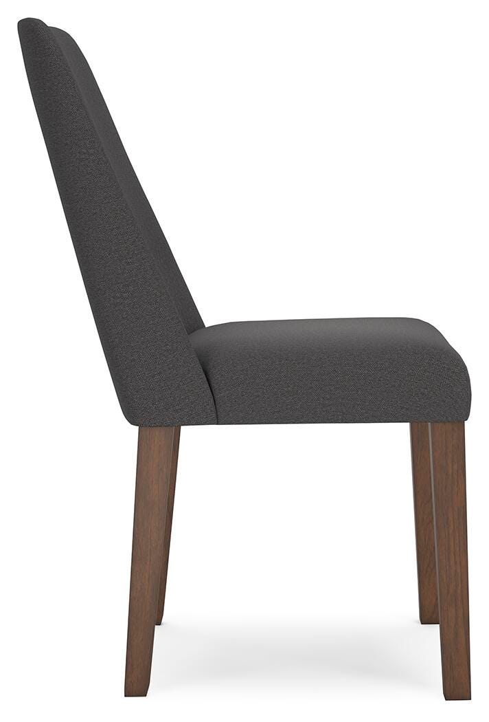 Lyncott Charcoal/Brown Extension Dining Table and 4 Chairs from Ashley - Luna Furniture