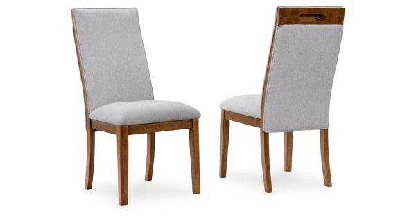 Lyncott Beige/Brown Dining Chair, Set of 2