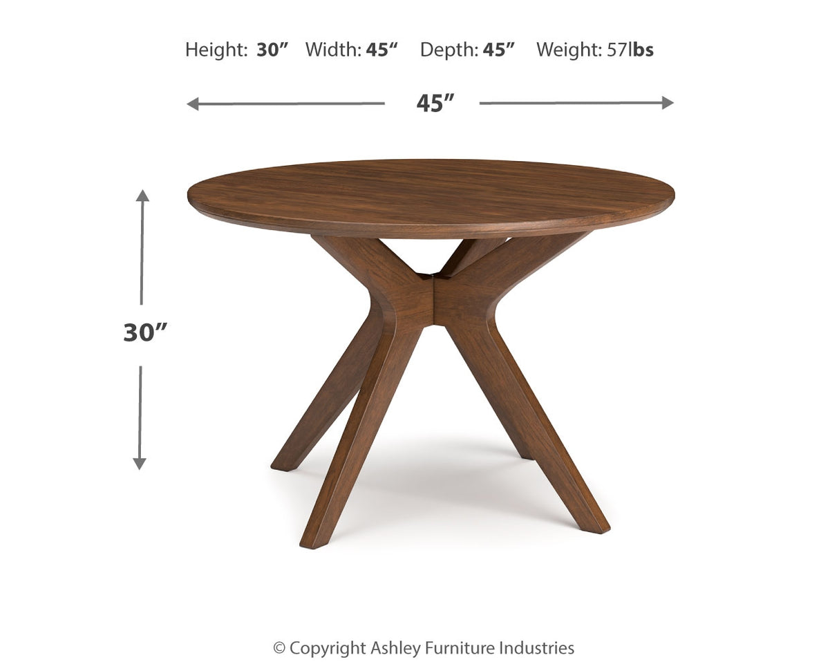 Lyncott Gray/Brown Dining Table and 4 Chairs from Ashley Furniture - Luna Furniture