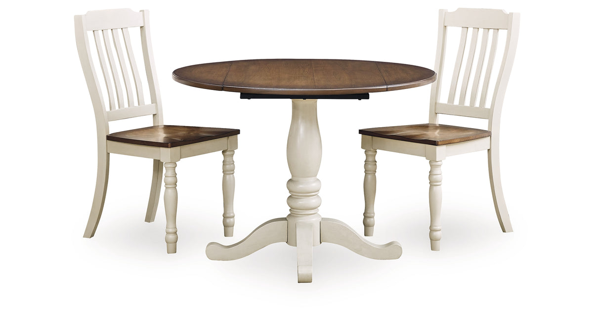 Wirloni Dining Table and 2 Chairs from Ashley Furniture - Luna Furniture