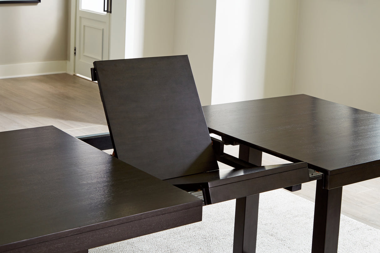 Neymorton Dark Grayish Brown Extendable Dining Room Set from Ashley - Luna Furniture