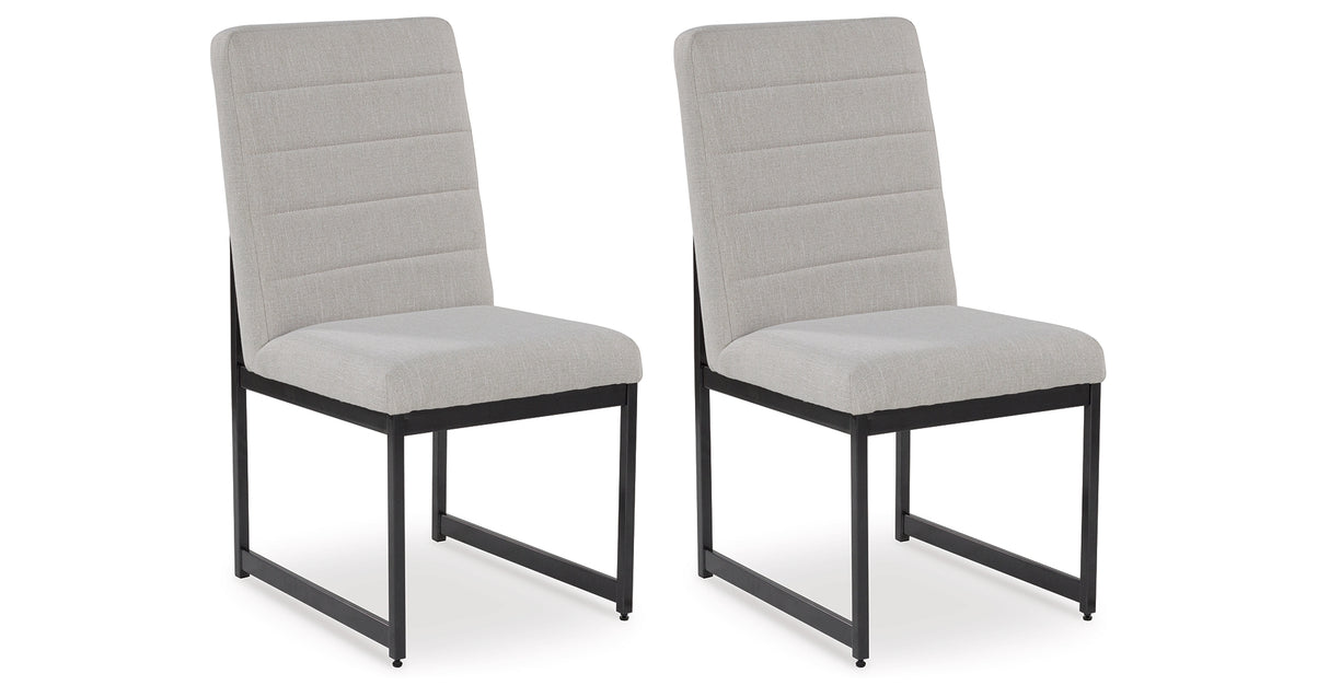 Tomtyn Dining Table and 8 Chairs in Light Brown from Ashley Furniture - Luna Furniture