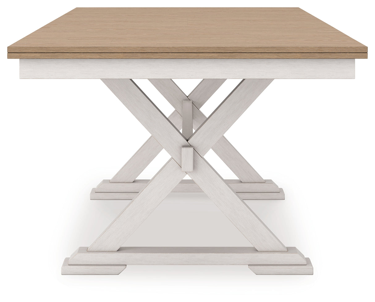 Purlaney Two Tone Extension Dining Table and 4 Chairs from Ashley Furniture - Luna Furniture