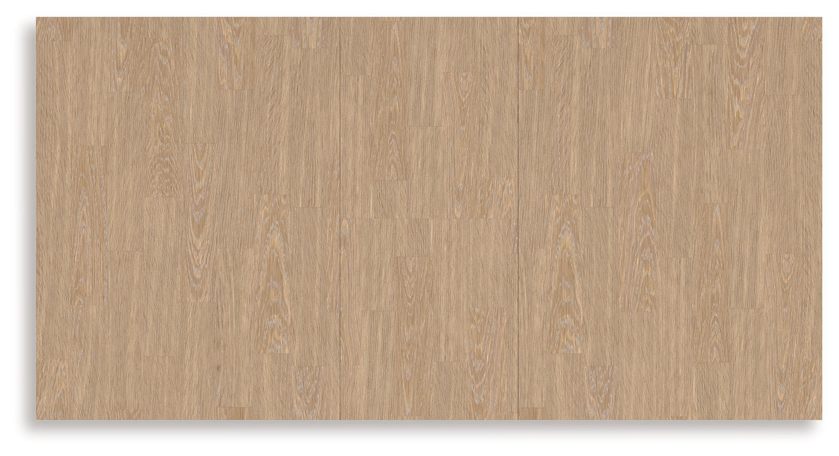 Purlaney Antique White/Natural Dining Butterfly Extension Table from Ashley Furniture - Luna Furniture