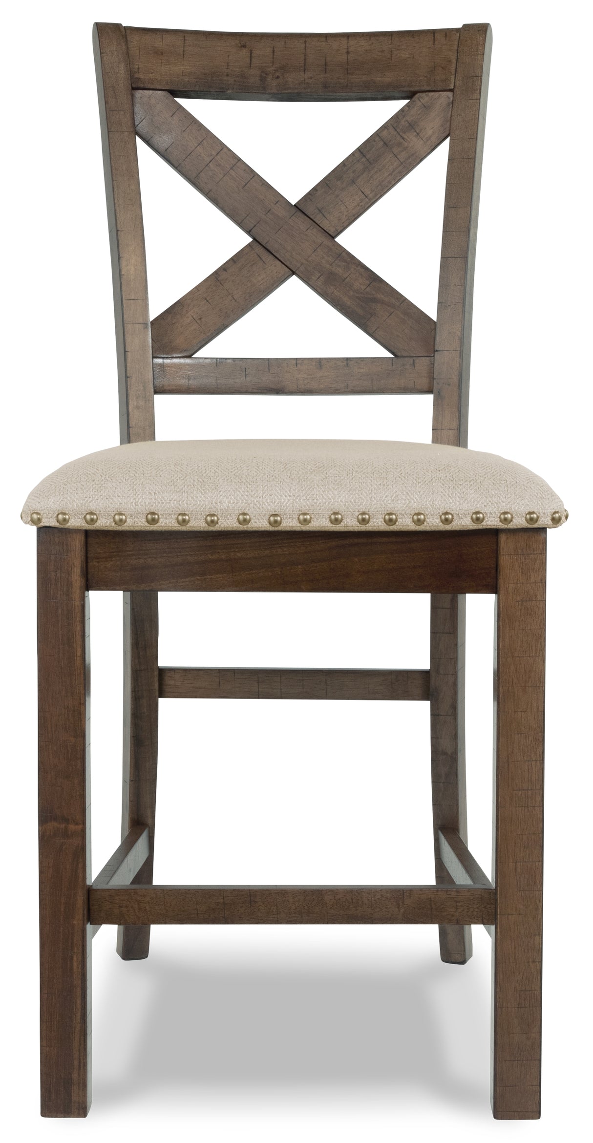 Moriville Grayish Brown Counter Height Dining Table with 4 Barstools, Bench, and Server from Ashley Furniture - Luna Furniture