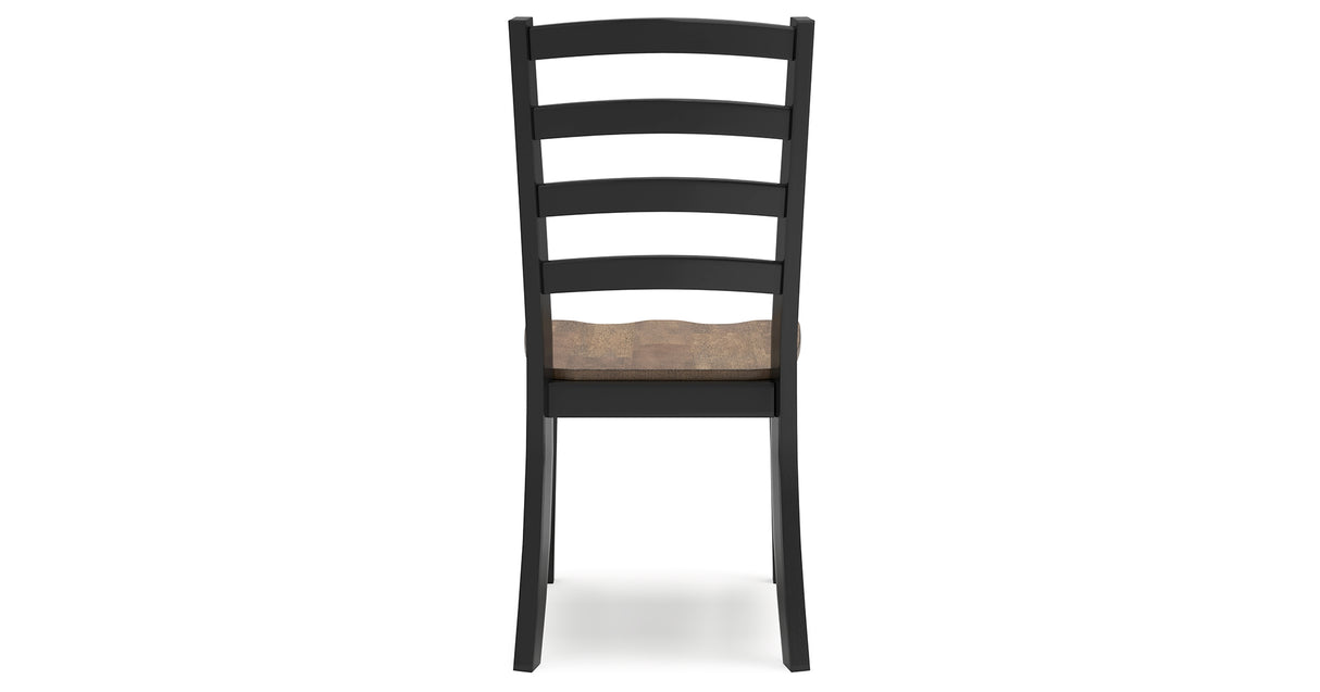 Wildenauer Brown/Black Dining Table and 6 Chairs from Ashley - Luna Furniture