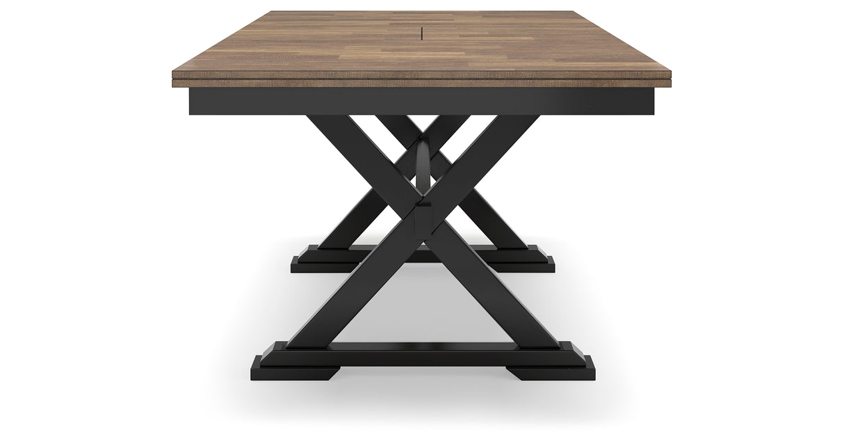 Wildenauer Brown/Black Dining Table and 6 Chairs from Ashley - Luna Furniture