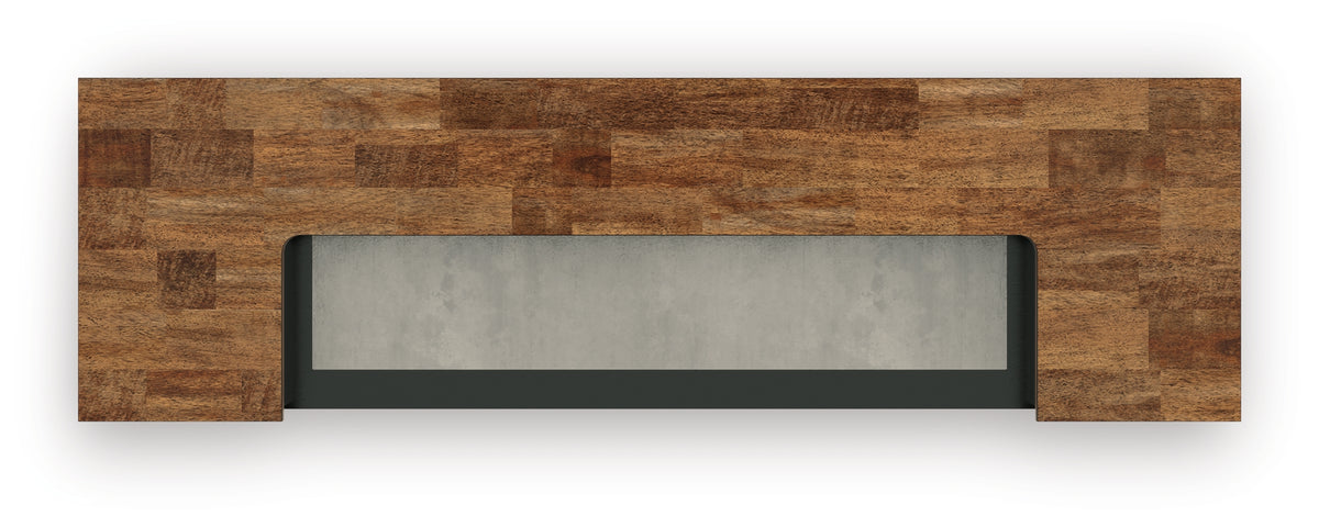 Wildenauer Brown/Black 78" Bar from Ashley Furniture - Luna Furniture