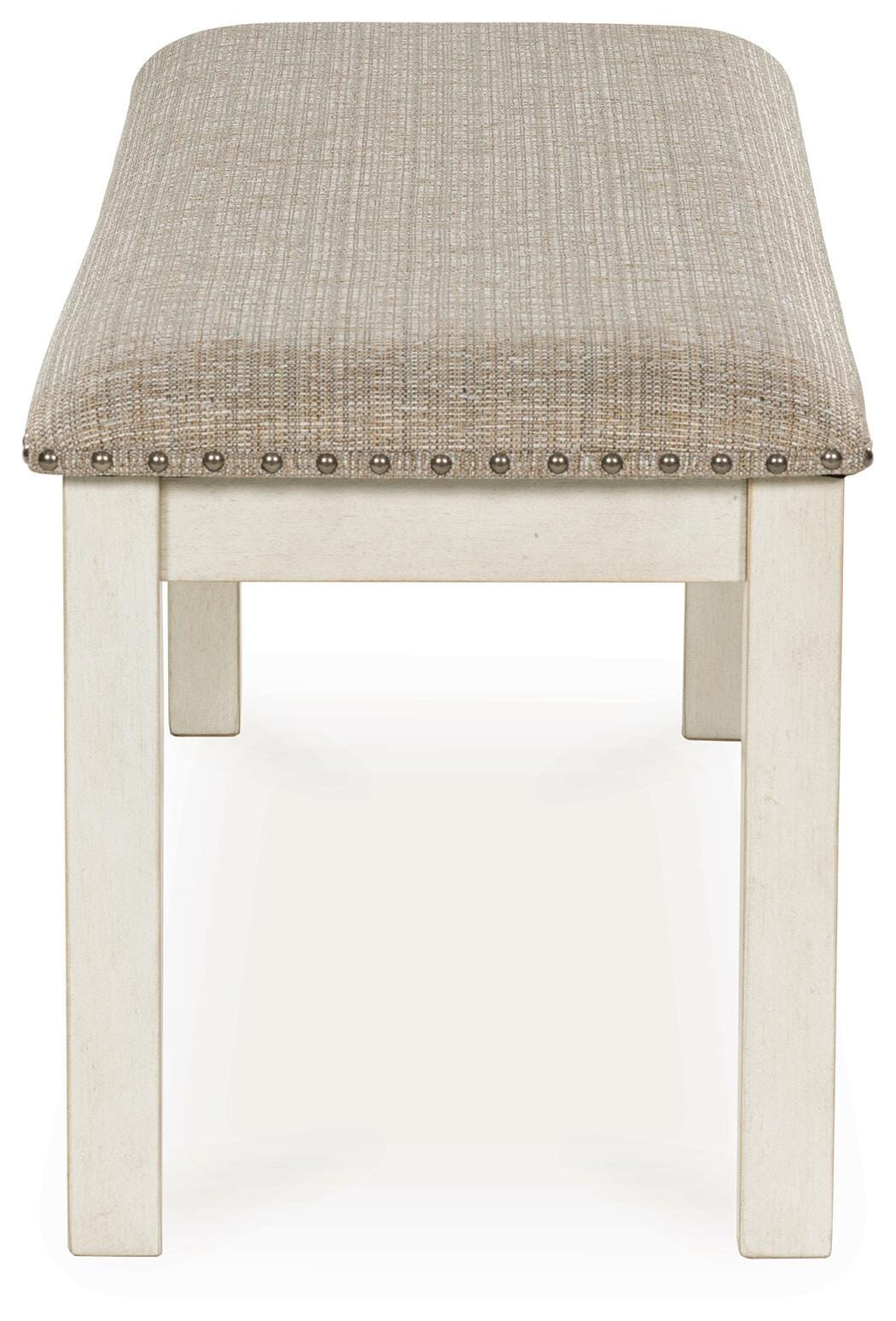 Robbinsdale Dining Table and 6 Chairs and Bench in Antique White from Ashley - Luna Furniture