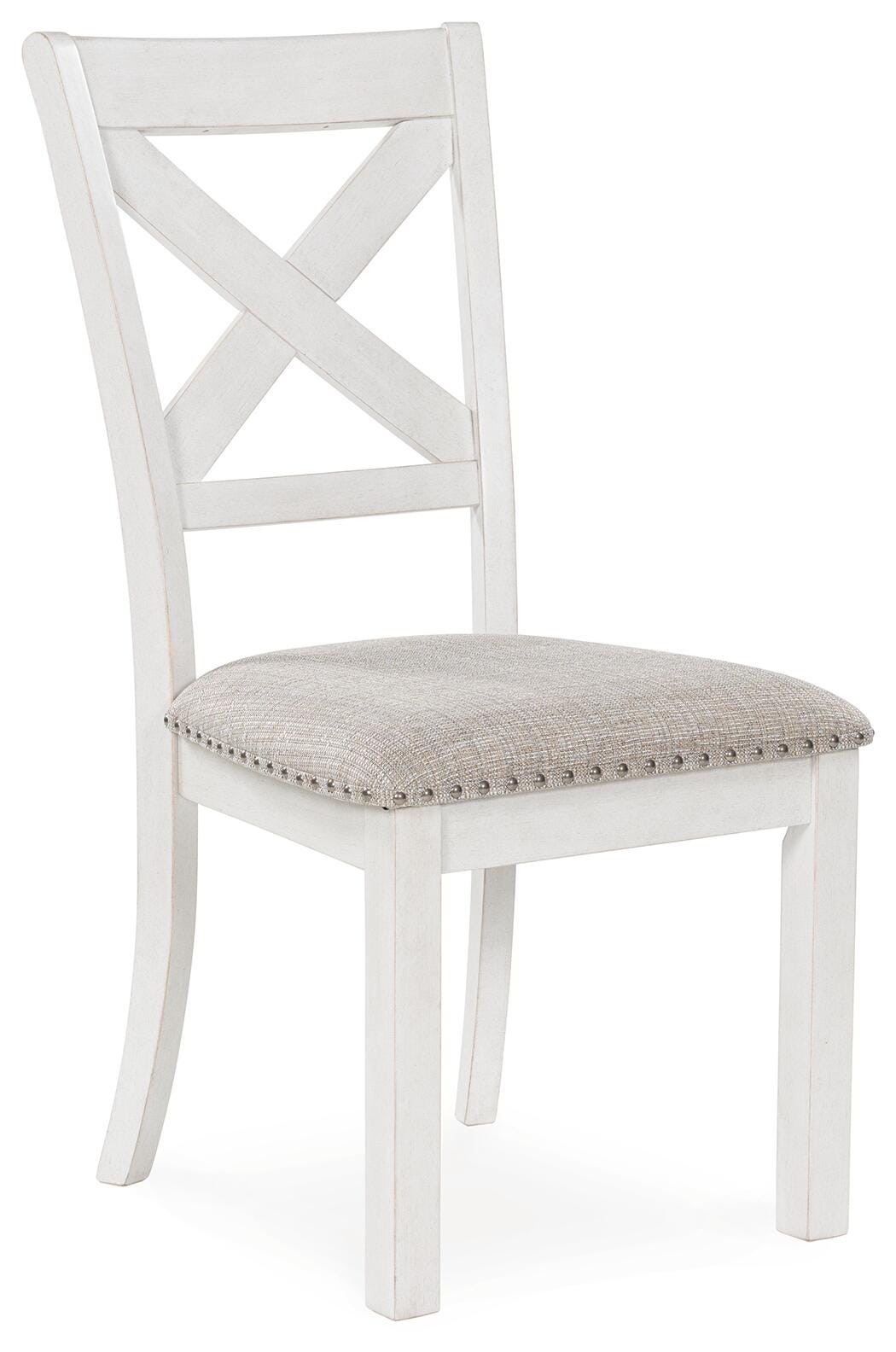 Robbinsdale Dining Table and 4 Chairs and Bench in Antique White from Ashley Furniture - Luna Furniture