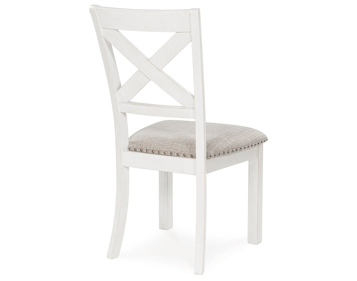 Robbinsdale Dining Table and 4 Chairs in Antique White from Ashley - Luna Furniture