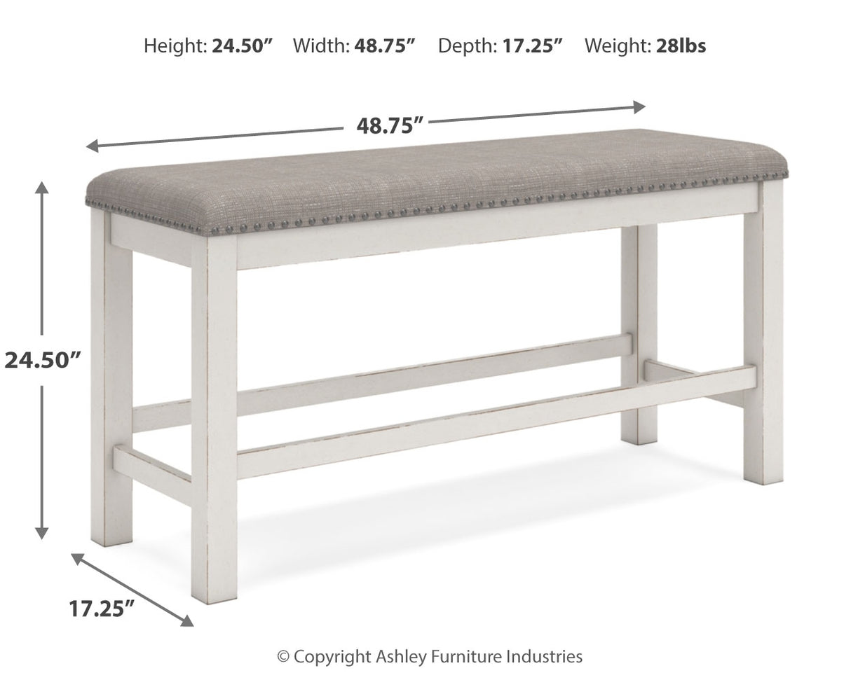 Robbinsdale Antique White Counter Height Set from Ashley Furniture - Luna Furniture
