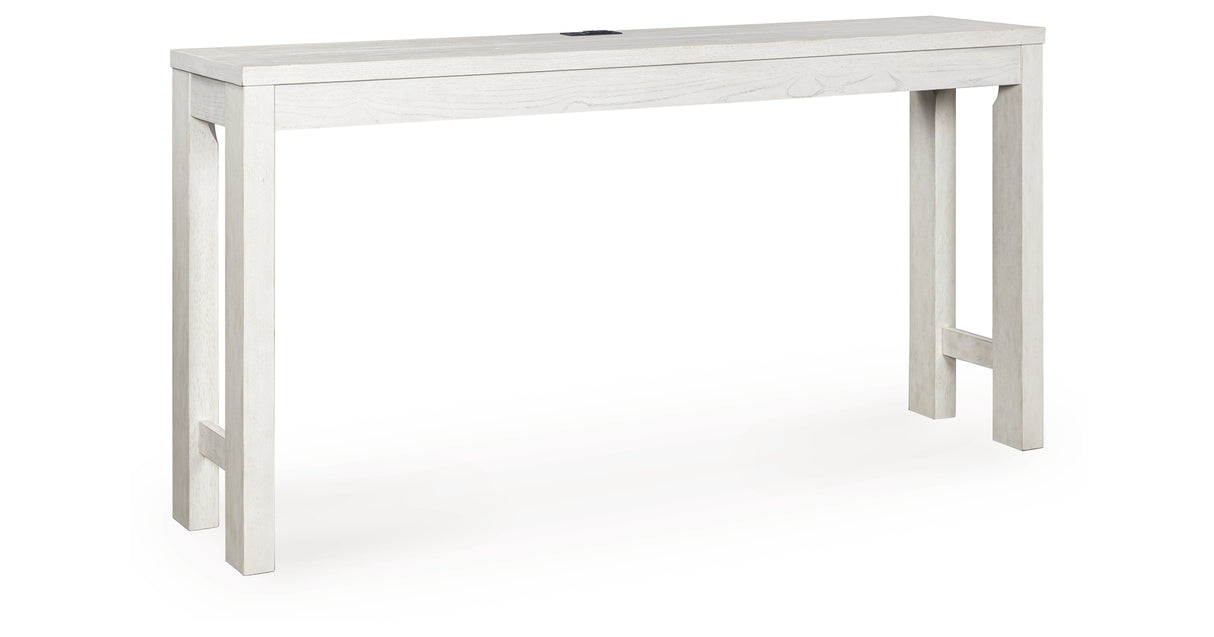 Robbinsdale Antique White Counter Height Dining Table and 3 Barstools Set from Ashley - Luna Furniture