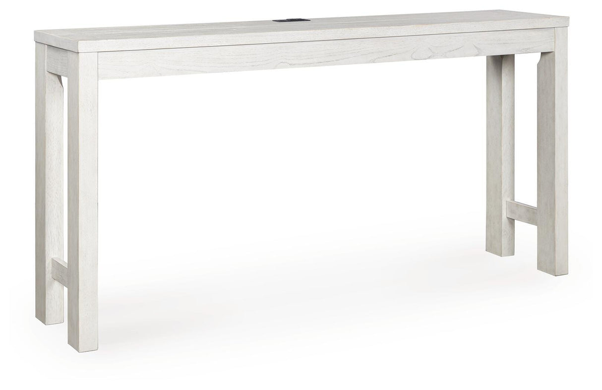 Robbinsdale Antique White Counter Height Dining Table and 3 Barstools Set from Ashley Furniture - Luna Furniture